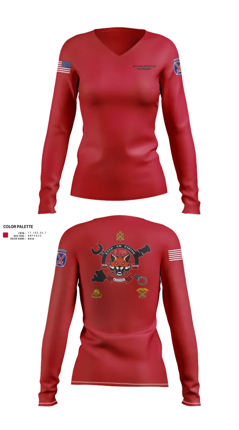 Womens Long Sleeve Vneck Shirt, F-FSC, Army, Teamtime, Team time, sublimation, custom sports apparel, team uniforms, spirit wear, spiritwear, sports uniforms, custom shirts, team store, custom team store, fundraiser sports, apparel fundraiser