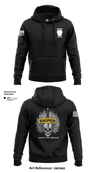Hoodie, Snipers 1-109Snipers 1-109, National Guard, Teamtime, Team time, sublimation, custom sports apparel, team uniforms, spirit wear, spiritwear, sports uniforms, custom shirts, team store, custom team store, fundraiser sports, apparel fundraiser