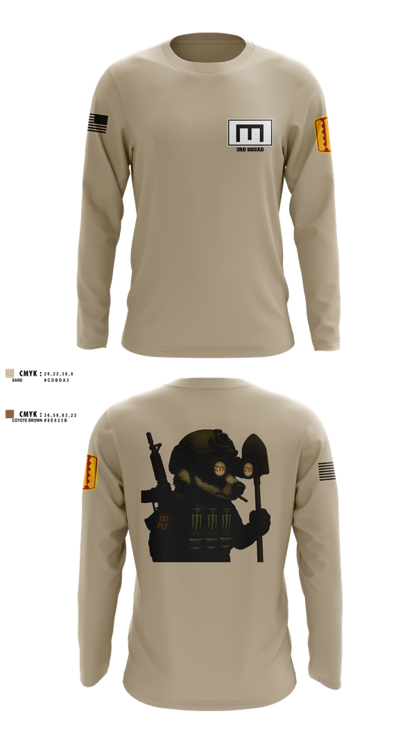 Long Sleeve Performance Shirt, 180th ESC, , Teamtime, Team time, sublimation, custom sports apparel, team uniforms, spirit wear, spiritwear, sports uniforms, custom shirts, team store, custom team store, fundraiser sports, apparel fundraiser
