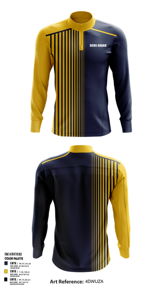Quarter Zip Jacket, DCHS guard, Spirit Store, Teamtime, Team time, sublimation, custom sports apparel, team uniforms, spirit wear, spiritwear, sports uniforms, custom shirts, team store, custom team store, fundraiser sports, apparel fundraiser