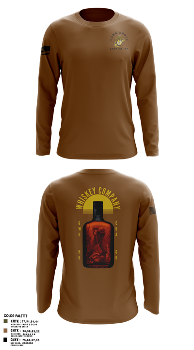 GWU NROTC 21201233 Long Sleeve Performance Shirt 2