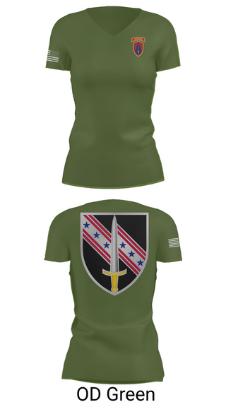 Womens Short Sleeve Vneck Shirt, 6/54th Security Force Assistance Brigade, , Teamtime, Team time, sublimation, custom sports apparel, team uniforms, spirit wear, spiritwear, sports uniforms, custom shirts, team store, custom team store, fundraiser sports, apparel fundraiser