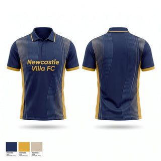 Short Sleeve Performance Polo, Newcastle Villa FC, Men's Soccer, Teamtime, Team time, sublimation, custom sports apparel, team uniforms, spirit wear, spiritwear, sports uniforms, custom shirts, team store, custom team store, fundraiser sports, apparel fundraiser