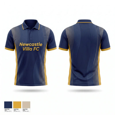 Newcastle Villa FC Short Sleeve Performance Polo - 1