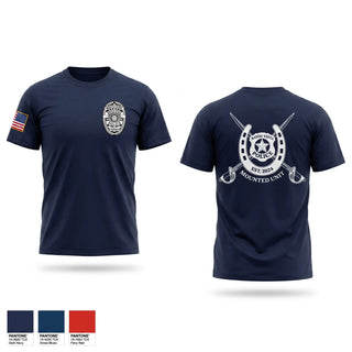 Old School Cotton Feel Shirt, Bayou Vista Police Mounted Unit, Police, Teamtime, Team time, sublimation, custom sports apparel, team uniforms, spirit wear, spiritwear, sports uniforms, custom shirts, team store, custom team store, fundraiser sports, apparel fundraiser