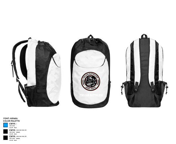 Gear Bag, Trojan Battalion, Army, Teamtime, Team time, sublimation, custom sports apparel, team uniforms, spirit wear, spiritwear, sports uniforms, custom shirts, team store, custom team store, fundraiser sports, apparel fundraiser