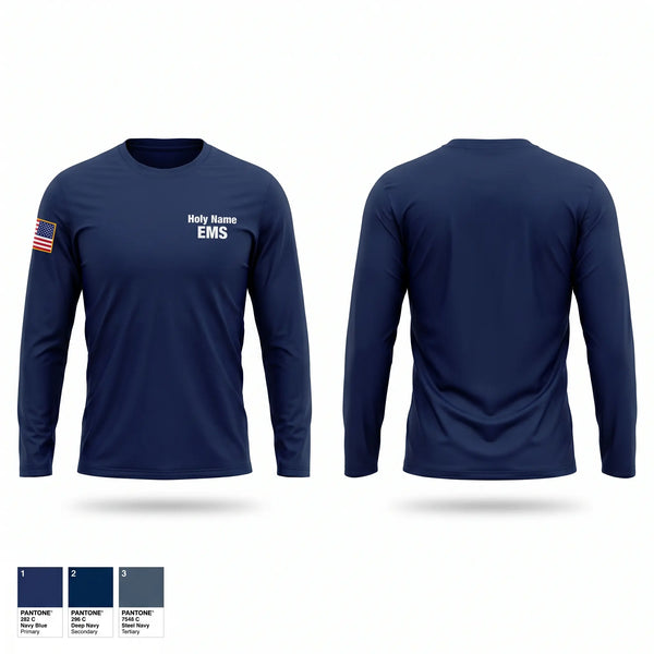 Long Sleeve Performance Shirt, Holy Name EMS, EMS/EMT, Teamtime, Team time, sublimation, custom sports apparel, team uniforms, spirit wear, spiritwear, sports uniforms, custom shirts, team store, custom team store, fundraiser sports, apparel fundraiser