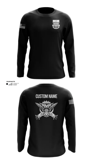 Long Sleeve Performance Shirt, 1-77 FA Bravo Btry, Army, Teamtime, Team time, sublimation, custom sports apparel, team uniforms, spirit wear, spiritwear, sports uniforms, custom shirts, team store, custom team store, fundraiser sports, apparel fundraiser