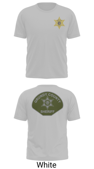 Old School Cotton Feel Shirt, Grundy County Sheriff's Department, Police, Teamtime, Team time, sublimation, custom sports apparel, team uniforms, spirit wear, spiritwear, sports uniforms, custom shirts, team store, custom team store, fundraiser sports, apparel fundraiser