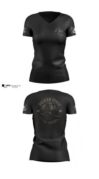 Womens Short Sleeve Vneck Shirt, Shadow Scouts, , Teamtime, Team time, sublimation, custom sports apparel, team uniforms, spirit wear, spiritwear, sports uniforms, custom shirts, team store, custom team store, fundraiser sports, apparel fundraiser
