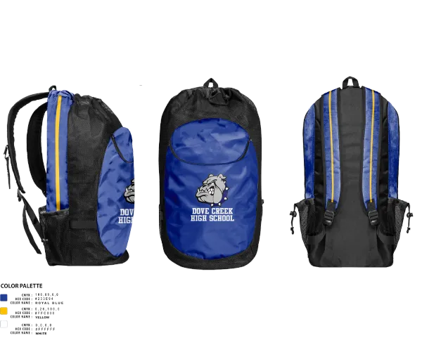 Gear Bag, Dove Creek High School Volleyball, Women's Volleyball, Teamtime, Team time, sublimation, custom sports apparel, team uniforms, spirit wear, spiritwear, sports uniforms, custom shirts, team store, custom team store, fundraiser sports, apparel fundraiser