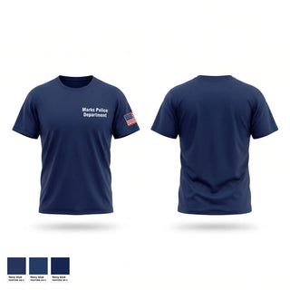 Old School Cotton Feel Shirt, Marks Police Department, Police, Teamtime, Team time, sublimation, custom sports apparel, team uniforms, spirit wear, spiritwear, sports uniforms, custom shirts, team store, custom team store, fundraiser sports, apparel fundraiser