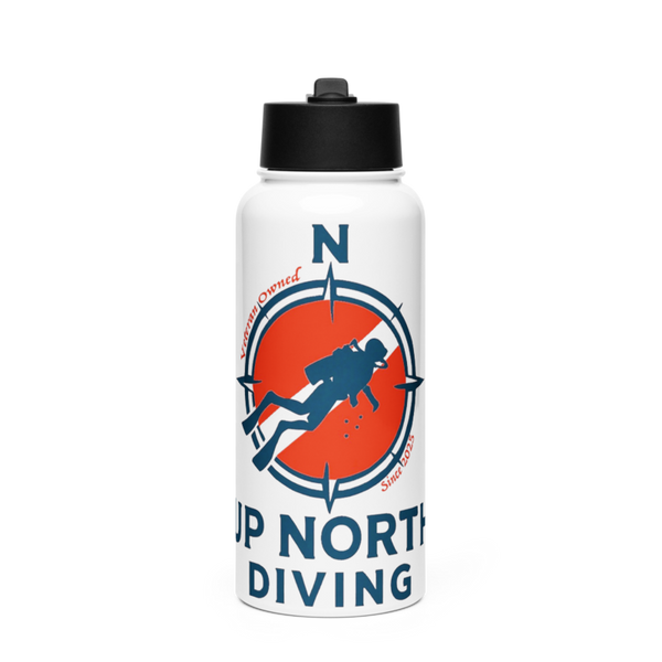 Up north diving 41235021 Stainless Steel Water Bottle with a Straw Lid