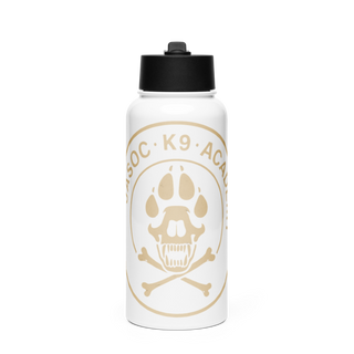Social k9 academy 95523543 Stainless Steel Water Bottle with a Straw Lid