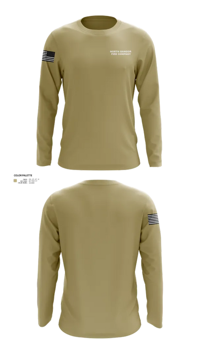 North Bangor Fire Company 17816938 Long Sleeve Performance Shirt 22