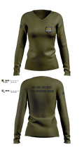 Recruiting and Retention Battalion 16496616 Women's Long Sleeve V-neck Shirt - 1