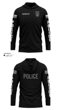 PERRY POLICE DEPARTMENT Long Sleeve Performance Shirt with hood - 41