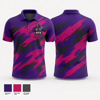 Short Sleeve Performance Polo, WTX HAVOC, Baseball, Teamtime, Team time, sublimation, custom sports apparel, team uniforms, spirit wear, spiritwear, sports uniforms, custom shirts, team store, custom team store, fundraiser sports, apparel fundraiser