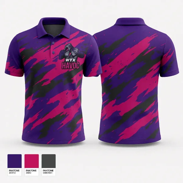Short Sleeve Performance Polo, WTX HAVOC, Baseball, Teamtime, Team time, sublimation, custom sports apparel, team uniforms, spirit wear, spiritwear, sports uniforms, custom shirts, team store, custom team store, fundraiser sports, apparel fundraiser