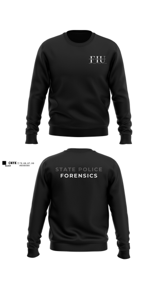 Crew Neck Sweatshirt, FORENSIC IDENTIFICATION UNIT, Police, Teamtime, Team time, sublimation, custom sports apparel, team uniforms, spirit wear, spiritwear, sports uniforms, custom shirts, team store, custom team store, fundraiser sports, apparel fundraiser