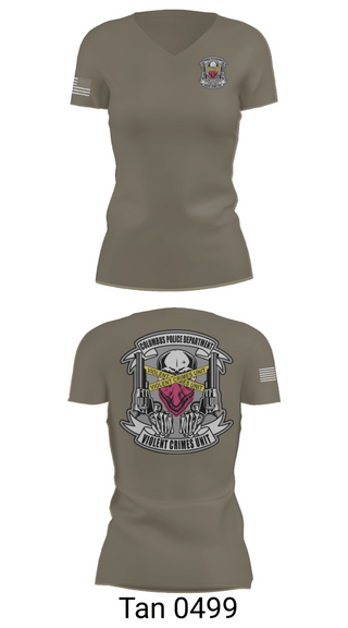 Womens Short Sleeve Vneck Shirt, Violent Crime Unit, Police, Teamtime, Team time, sublimation, custom sports apparel, team uniforms, spirit wear, spiritwear, sports uniforms, custom shirts, team store, custom team store, fundraiser sports, apparel fundraiser