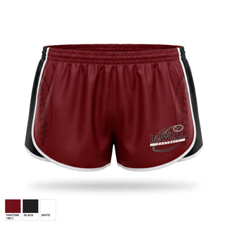 Womens Shorts, Lowell Red Devils, , Teamtime, Team time, sublimation, custom sports apparel, team uniforms, spirit wear, spiritwear, sports uniforms, custom shirts, team store, custom team store, fundraiser sports, apparel fundraiser