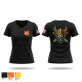 F006-26 Women's Short Sleeve V-neck Shirt - 1