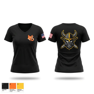 Womens Short Sleeve Vneck Shirt, F006-26, Army, Teamtime, Team time, sublimation, custom sports apparel, team uniforms, spirit wear, spiritwear, sports uniforms, custom shirts, team store, custom team store, fundraiser sports, apparel fundraiser