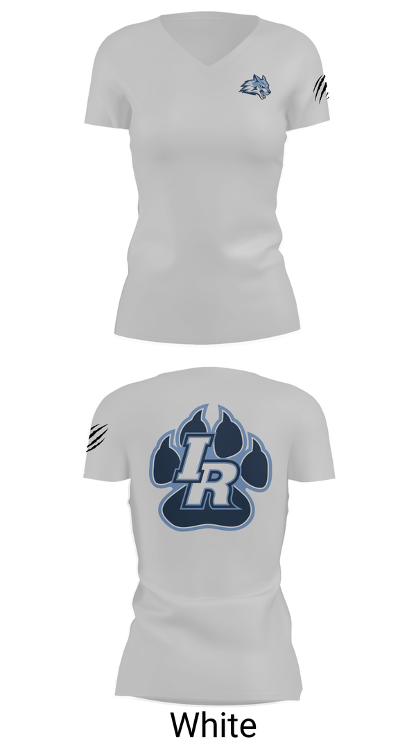 Womens Short Sleeve Vneck Shirt, Indian River Wolves, Wrestling, Teamtime, Team time, sublimation, custom sports apparel, team uniforms, spirit wear, spiritwear, sports uniforms, custom shirts, team store, custom team store, fundraiser sports, apparel fundraiser