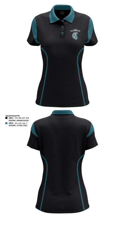 Lady Chargers 79726447 Women's Short Sleeve Performance Polo  - 1