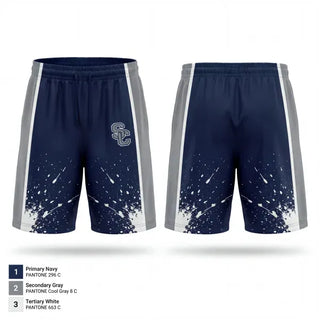 Athletic Shorts With Pockets, South Central, Men's Basketball, Teamtime, Team time, sublimation, custom sports apparel, team uniforms, spirit wear, spiritwear, sports uniforms, custom shirts, team store, custom team store, fundraiser sports, apparel fundraiser