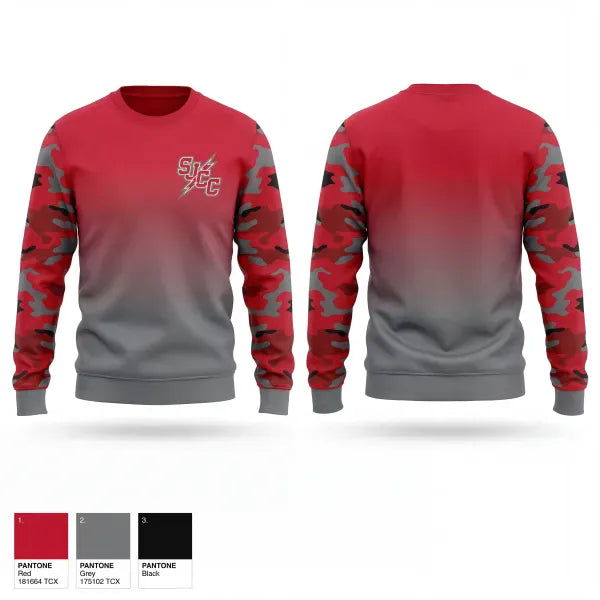 Crew Neck Sweatshirt, SJCC Wrestling, Wrestling, Teamtime, Team time, sublimation, custom sports apparel, team uniforms, spirit wear, spiritwear, sports uniforms, custom shirts, team store, custom team store, fundraiser sports, apparel fundraiser