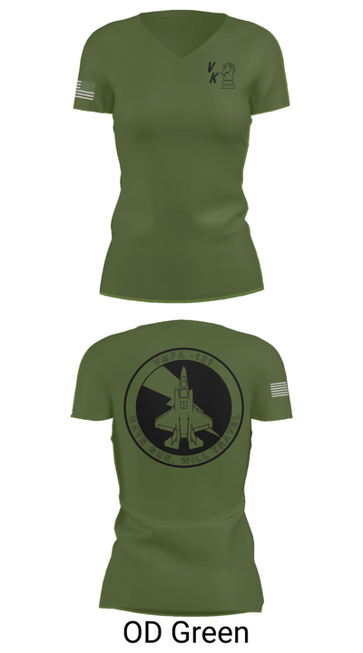 VMFA-121 16831306 Women's Short Sleeve V-neck Shirt - 48