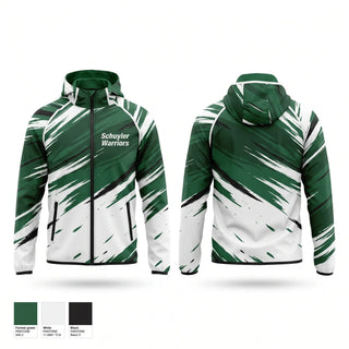 Windbreaker, Schuyler Warriors, Track & Field, Teamtime, Team time, sublimation, custom sports apparel, team uniforms, spirit wear, spiritwear, sports uniforms, custom shirts, team store, custom team store, fundraiser sports, apparel fundraiser