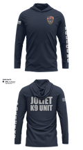 Joliet Police K-9 Unit 79217416 Long Sleeve Performance Shirt with hood - 22