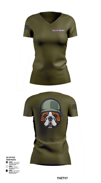Indy Radio Platoon 10234991 Women's Short Sleeve V-neck Shirt - 103