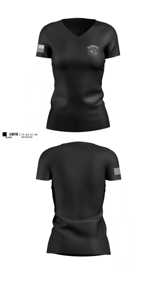 Womens Short Sleeve Vneck Shirt, RPD, Police, Teamtime, Team time, sublimation, custom sports apparel, team uniforms, spirit wear, spiritwear, sports uniforms, custom shirts, team store, custom team store, fundraiser sports, apparel fundraiser