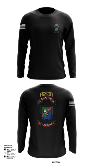 Long Sleeve Performance Shirt, 3rd/75th Ranger Regiment, , Teamtime, Team time, sublimation, custom sports apparel, team uniforms, spirit wear, spiritwear, sports uniforms, custom shirts, team store, custom team store, fundraiser sports, apparel fundraiser