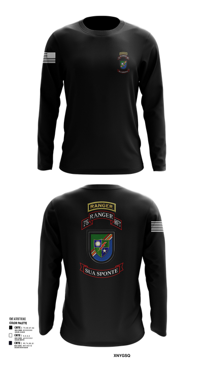 3rd/75th Ranger Regiment 63467571 Long Sleeve Performance Shirt 102