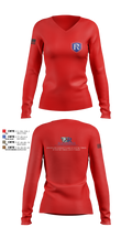 RICS Raiders 86682498 Women's Long Sleeve V-neck Shirt - 8