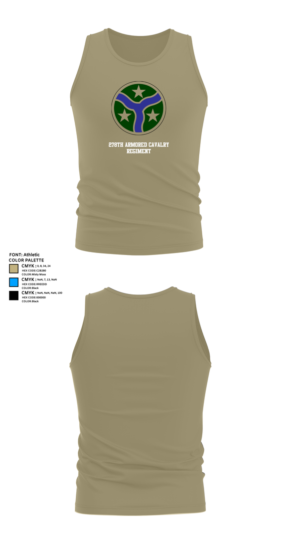 Tank Top, 278th Armored Cavalry Regiment, National Guard, Teamtime, Team time, sublimation, custom sports apparel, team uniforms, spirit wear, spiritwear, sports uniforms, custom shirts, team store, custom team store, fundraiser sports, apparel fundraiser