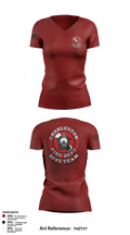 Charleston Fire Dept Dive Team 94862858 Women's Short Sleeve V-neck Shirt - 1