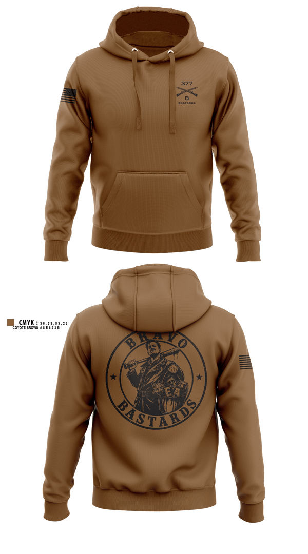 Hoodie, Bravo Co 2/377, Army, Teamtime, Team time, sublimation, custom sports apparel, team uniforms, spirit wear, spiritwear, sports uniforms, custom shirts, team store, custom team store, fundraiser sports, apparel fundraiser