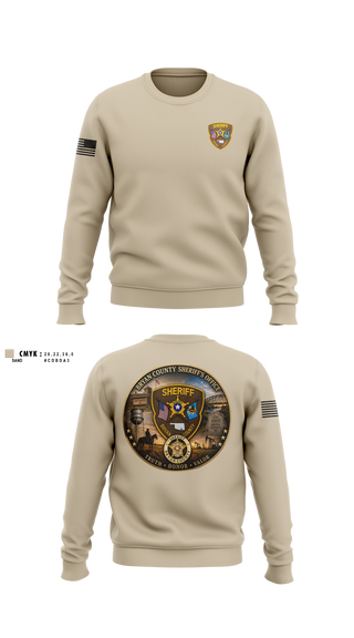 Crew Neck Sweatshirt, Bryan County Sheriff’s Office, Police, Teamtime, Team time, sublimation, custom sports apparel, team uniforms, spirit wear, spiritwear, sports uniforms, custom shirts, team store, custom team store, fundraiser sports, apparel fundraiser