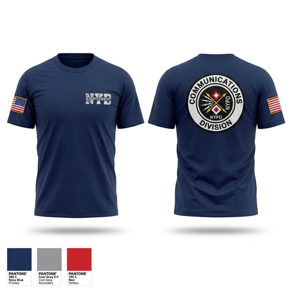 Old School Cotton Feel Shirt, Communication Division, Police, Teamtime, Team time, sublimation, custom sports apparel, team uniforms, spirit wear, spiritwear, sports uniforms, custom shirts, team store, custom team store, fundraiser sports, apparel fundraiser