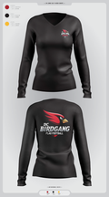 Derby City Birdgang 3850834 Women's Long Sleeve V-neck Shirt - 2