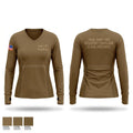 Army CPE Residents 461555 Women's Long Sleeve V-neck Shirt - 1