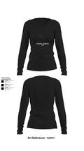 Deployment & Distribution Flight 11533271 Women's Long Sleeve V-neck Shirt - 22
