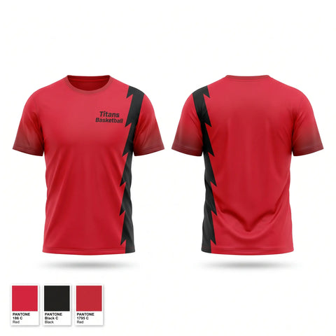 Short Sleeve Performance Shirt, Titans Basketball, Men's Basketball, Teamtime, Team time, sublimation, custom sports apparel, team uniforms, spirit wear, spiritwear, sports uniforms, custom shirts, team store, custom team store, fundraiser sports, apparel fundraiser