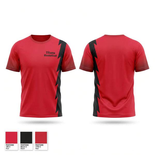 Short Sleeve Performance Shirt, Titans Basketball, Men's Basketball, Teamtime, Team time, sublimation, custom sports apparel, team uniforms, spirit wear, spiritwear, sports uniforms, custom shirts, team store, custom team store, fundraiser sports, apparel fundraiser